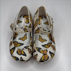 Mini Melissa Mariposa Butterfly Print Kids Shoes